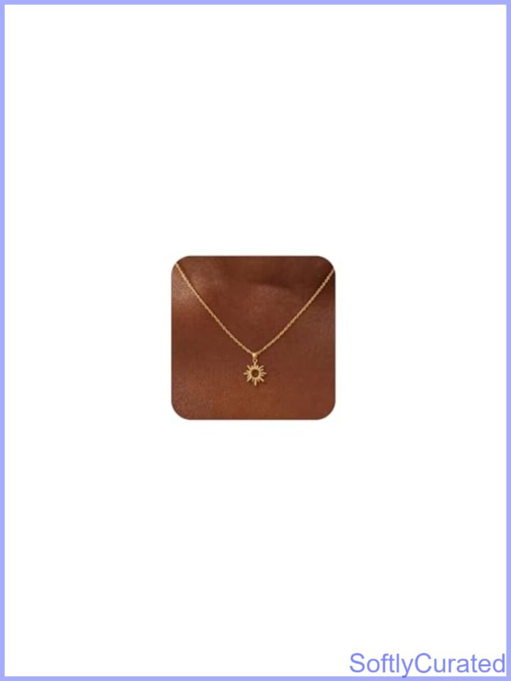 14k Gold Plated Layered Pendant Necklace Cubic Zirconia Dainty